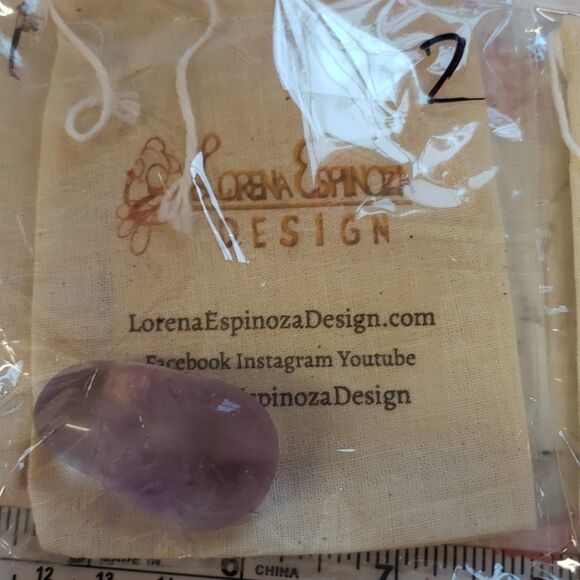 Amethyst Tumble stone  sealed in package not touched - Picture 2 of 6